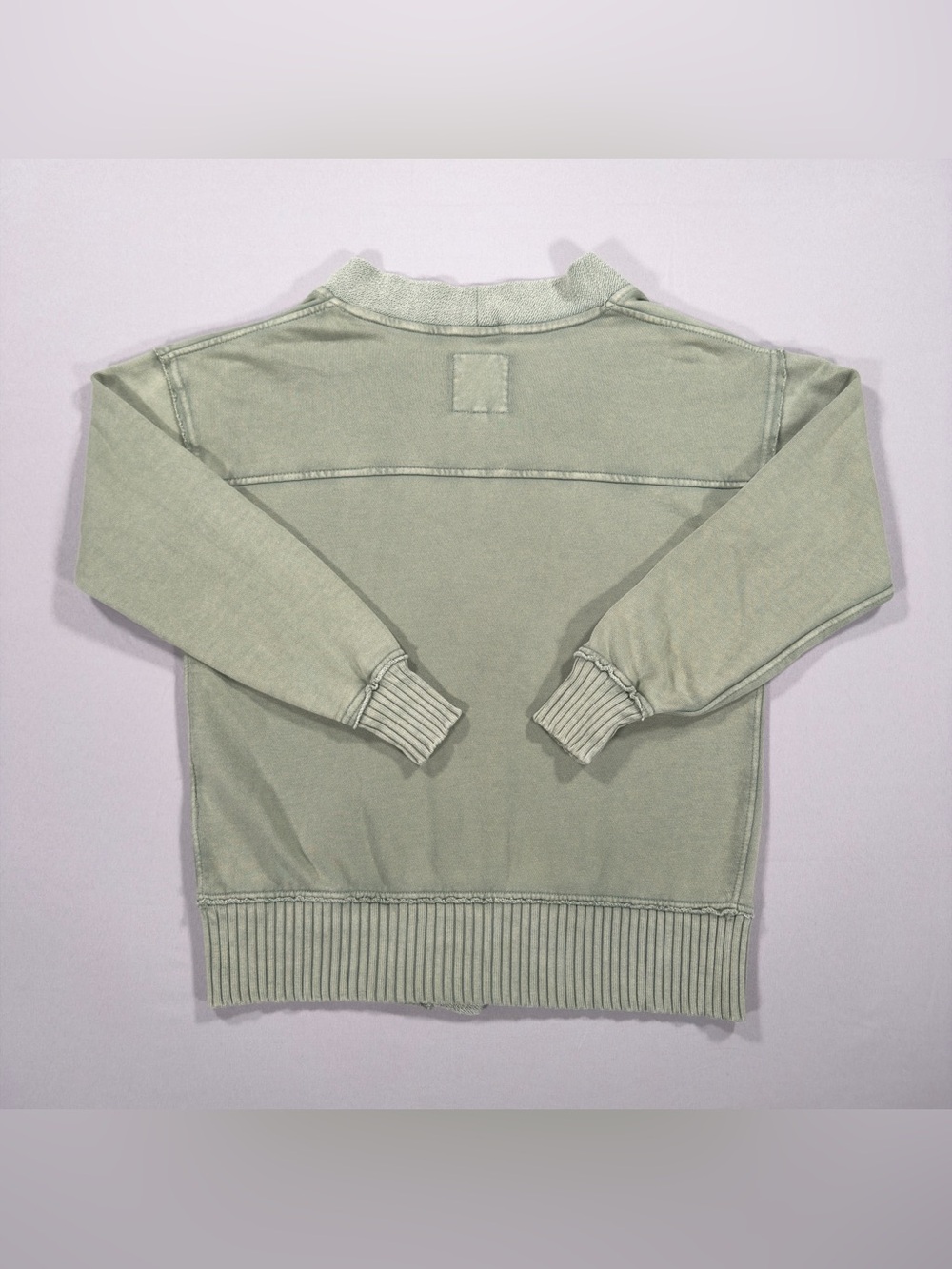 Aerie Women's XXS Olive Green Fleece Cardigan Button Front Cozy Sweater Cabin - Picture 9 of 11